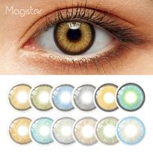 Контактные линзы Magister 2 шт., цветные ed, ежегодные цветные контактные линзы для глаз, мягкие линзы для глаз, конфетные цвета s, красивые зрачки 2024 - купить недорого