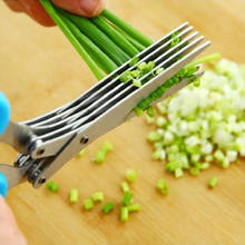 19cm Minced 5 Layers Multifunctional Kitchen scissor Shredded Chopped Scallion Cutter Herb Laver Spices Cook Tool cut 2024 - buy cheap