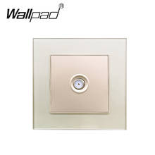 Satellite Socket Glass Panel Wallpad Satellite TV Outlet 86mm* 86mm 2024 - buy cheap