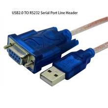 USB to RS232 serial line USB2.0 9-pin serial cable COM Port USB TO DB9 converter rs232 cable Support Windows7 64 2024 - buy cheap