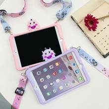 Cartoon silicon Case For iPad 10.2 Tablet Cover For iPad 9.7 2017 2018 Air 1 2 mini Pro 12.9 Air 10.5 11 Case for iPad 2 3 4 2024 - buy cheap