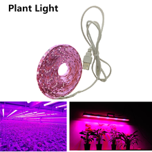 Полный спектр Светодиодный лампа для выращивания растений с питанием от USB светодиодный растения растут полосы 2835 SMD 0,5 м, 1 м, 2 м, Fitolampy растут огни для комнатные растения, цветы для рассады 2024 - купить недорого