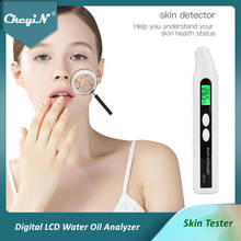 CkeyiN Portable Digital LCD Face Skin Moisture Tester Meter Water Oil Analyzer Monitor Detector Skin Sensor Facial Skin Care 2024 - buy cheap