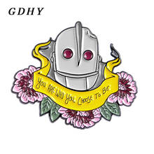 GDHY You Are Who You Chose To Be Brooch Iron Man Giant Robot Enamel Pins Animation Role Pin Brooches Lapel Badge Jewelry Gift 2024 - buy cheap