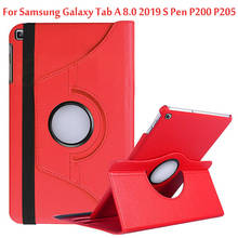 Funda plegable de cuero PU para tableta Samsung Galaxy Tab A, 8,0, 2019 S Pen, P200, P205, Spen, SM-P200, 8,0 pulgadas 2024 - compra barato