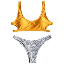 Sexy Bandeau Micro Bikini 2020 Women High Cut Push Up Padded Swimwear Bathers Bathing Suit Leopard Thong Swimsuit Biquini 2024 - buy cheap