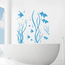 Marine Life Sea Ocean Animal Fish Seaweed Wall Sticker Vinyl Home Decoration Bathroom & Washroom Nautical Decals Murals 3669 2024 - buy cheap