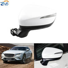 ZUK Exterior Rearview Mirror Assy For MAZDA CX-4 2016 2017 2018 With LED Electric Folding Heating BSD System 2024 - buy cheap