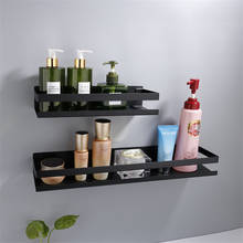 Bathroom Hardware Accessories 20-50cm Modern Matte Black Bathroom Corner Shelves Kitchen Wall Shelf Shower Shampoo Storage Rack 2024 - buy cheap