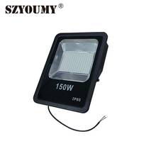 Szyoumy 5730 smd conduziu a luz de inundação ultra magro 100w 150w refletor impermeável ao ar livre spotlight ac 85-265 v 2024 - compre barato