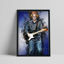 Póster de músico de Lery Clapton, pintura de lienzo del cantante británico, retro, para fanáticos del Rock, colecciona impresiones artísticas, decoración del hogar 2024 - compra barato