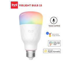 Update version Yeelight Smart LED Bulb 1S  RGB Colorful E27 WIFI APP Remote Control WITH Apple homekit google assistant 2024 - buy cheap