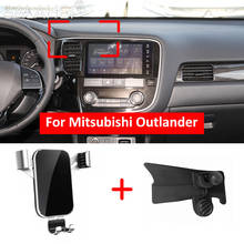 Car Mobile Phone Holder For Mitsubishi Outlander MK3 2013~2019 Telephone Stand Bracket Air Vent Accessories For iphone 2015 2016 2024 - buy cheap