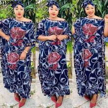 Vestidos africanos de 5 colores para mujer, vestido largo estampado Dashiki de talla grande, Maxi musulmán, para fiesta, ropa africana 2024 - compra barato