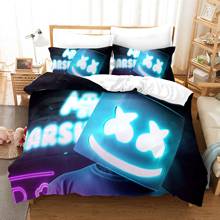 3D Printed DJ Marshmello Bedding Set Colorful Duvet Cover Pillowcase Twin Full Queen King Bed Bedclothes Caartoon Home Textile 2024 - buy cheap