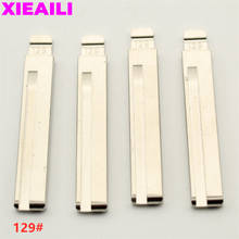 Xieaili lâmina de chave remota 20 peças 129 #, lâmina em branco sem cortes para hyundai para kia hy20 lâmina direita s169 2024 - compre barato
