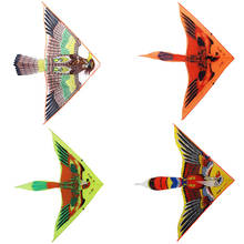 1 шт. открытый большой плоский Орел Птица змея дети летающие воздушные змеи в форме птиц Windsock игрушки сад ткань игрушки для детей подарок случайный цвет 2024 - купить недорого