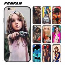 For coque iPhone XR case girl for iPhone 5 5S SE 2020 6 6S 7 8 Plus X case new arrivals for fundas iPhone 11 Pro XS Max case 2024 - buy cheap