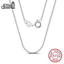 Effie Queen Genuine 925 Sterling Silver Chain For Women Men 16inches 40cm Length  Side Chain Silver Necklace Jewelry SC18 2024 - buy cheap