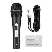 Micrófono dinámico de mano con Cable, conector XLR de 6,35mm para Karaoke, transmisión en vivo, Cable de Audio de 3/5 metros 2024 - compra barato