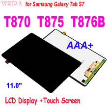Pantalla LCD de 11,0 pulgadas para Samsung Galaxy Tab S7, montaje de digitalizador con pantalla táctil, para Samsung SM-T870, T875, T876B 2024 - compra barato