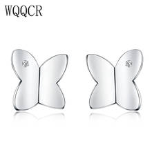 Luxury 925 Sterling Silver Classic Butterfly Austrian Crystal Stone Earrings Bride Wedding Ceremony Proposal Jewelry 2024 - buy cheap