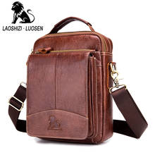 Brand 100% Genuine Leather Men Messenger Bag Hot Sale Male Small Man Fashion Crossbody Shoulder Bags Men's Travel New Handbags 2024 - buy cheap