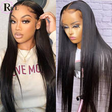 RULINDA Straight Lace Front Human Hair Wigs Brazilian Remy Hair Lace Front Wigs Middle Part Pre Plucked  150% Density 2024 - buy cheap