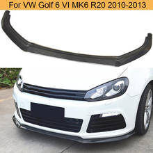 Spoiler de fibra de carbono para-choque dianteiro de volkswagen, vw, golf 6 vi mk6 compatível com gti, para-choque, 2010 a 2013, não padrão 2024 - compre barato