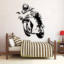 Motocross Wall Sticker Motorcycle Player Sport Motorbike Vinyl Home Decor Kids Room Teens Bedroom Dorm Wall Decals Mural 4206 2024 - buy cheap