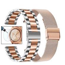 Juego de correas de reloj para galaxy watch, banda de malla de acero inoxidable para pulsera gear s3 de 20mm, 22mm, 46mm/active 2, 40mm y 44mm 2024 - compra barato