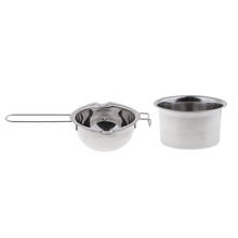 2pcs Stainless Steel Double Boiler Wax Melting Pot For DIY Candle Soap Craft 2024 - buy cheap