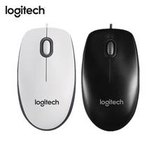 Nova logitech m100r mouse com fio ergonômico usb 1000 dpi escritório casa ratos para computador portátil windows 7/8/10 2024 - compre barato