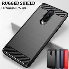 Whyes-funda de silicona para Oneplus 7 Pro, Protector de silicona suave de fibra de carbono ajustado a prueba de golpes, para Oneplus 7 Pro 2024 - compra barato