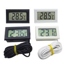junejour Digital Thermometer Mini LCD Display Meter Fridges Freezers Coolers Aquarium Chillers Mini 1M Probe Instrument 1pcs 2024 - купить недорого
