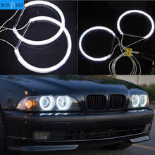 For BMW E36 E38 E39 E46 CCFL Angel Eyes Kit Warm White Halo Ring 131mm*4  (With Original Projector) 2024 - купить недорого