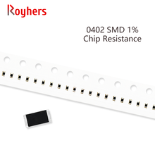 Kit de resistor smd 100 com 0402 peças, tolerância 1% 402r-30k 1.3k 1.5k 1.6k 1.8k 2k 2.2k 10 ohm, valor completo disponível diy 2024 - compre barato