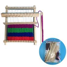 DIY Wooden Weaving Machine Loom Handicraft Intellectual Development Kids Toy 2024 - buy cheap