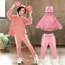 2020 девочек Комплекты одежды; Сезон весна-осень; 3D уши кролика Детский костюм комплект детской одежды для маленьких мальчиков из двух предметов с длинными рукавами для малышей в стиле «Человек-паук», одежда для детей 2024 - купить недорого