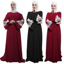 Vestido de festa anti-roupa islâmica abaya dubai, vestido comprido feminino de manga flare, roupa islâmica da turquia 2024 - compre barato
