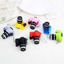Творческий Карамельный цвет брелоки в форме фотоаппарата цифрового зеркального фотоаппарата игрушка со светящимися вставками кулон брелок мультяшный женщин автомобильный брелок для ключей 2024 - купить недорого