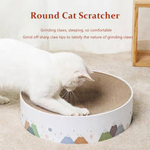 Pet Cat Paper Scraper Board Kitten Scratching Post For Cats Scratcher Round Cat Catnip Scratch Pad Scraper Mat Bed Toy 2024 - buy cheap