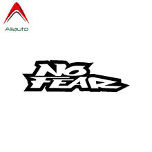 Aliauto Funny Fashion Car Sticker No Fear for Motorcycle Accessories Vinyl Sunscreen Reflective Decal Black/Silver,17cm*5cm 2024 - buy cheap