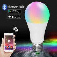 15W 20W RGB LED Bulb E27 Dimmable Wireless Bluetooth Smart Light led Bulb B22 85-265V RGBWW Group Control Music Home Decor Lamp 2024 - buy cheap