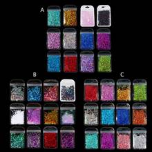 Moldes de resina epoxi para uñas, copos gruesos de purpurina para Festival, estrellas gruesas, mariposas, lentejuelas mezcladas, 2g por 12 colores 2024 - compra barato