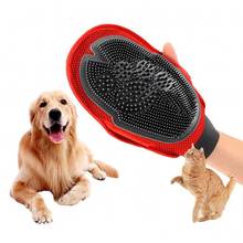 2020 New Dog Bath Gloves For Cat Pet Grooming Deshedding Brush Gloves Effective Cleaning Back Massage Animal Hair Removal Combs 2024 - buy cheap