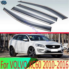 For VOLVO XC60 2010-2016 Plastic Exterior Visor Vent Shades Window Sun Rain Guard Deflector 4pcs 2024 - buy cheap