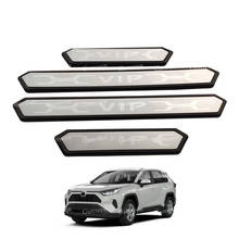 Car Door Sill Cover For RAV4 2020 2021 Accessories XA50 Protector Scuff Plate Stainless Steel Pedal Auto Styling Sticker Trim 2024 - buy cheap