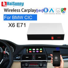 HaiSunny Wireless Carplay Retrofit For BMW X6 E71 MINI Support IOS OEM Screen Android Auto Navigation Car play NBT CIC System 2024 - buy cheap