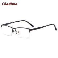 Classic Super Quality Pure Titanium Men Ultra Light Optical Spectacles Gold Frame Semi Rim Eyeglasses 2024 - buy cheap